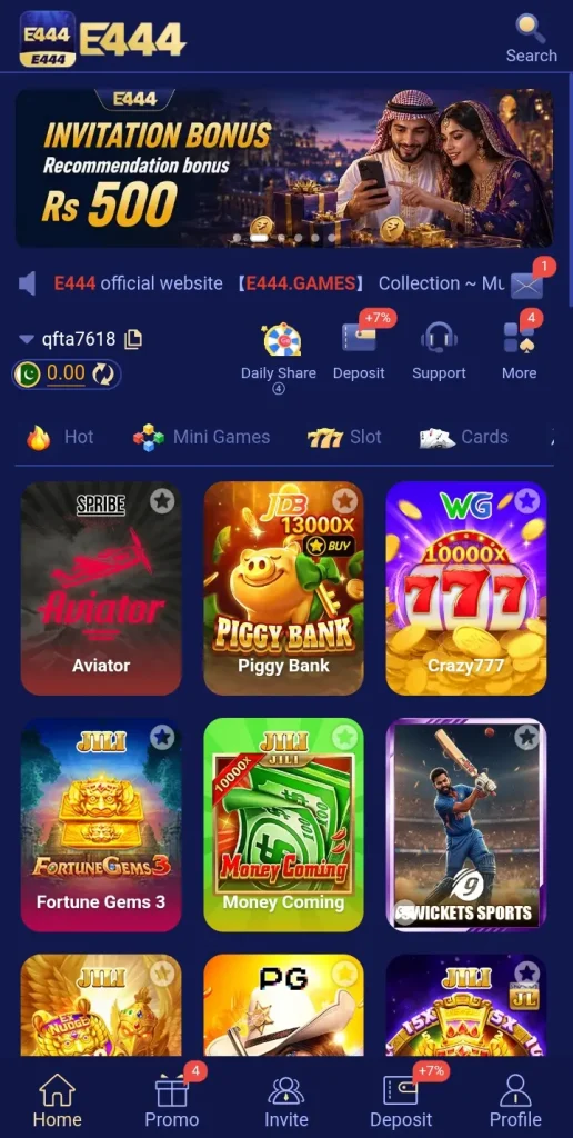 e444 game