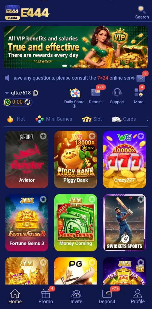 e444 game